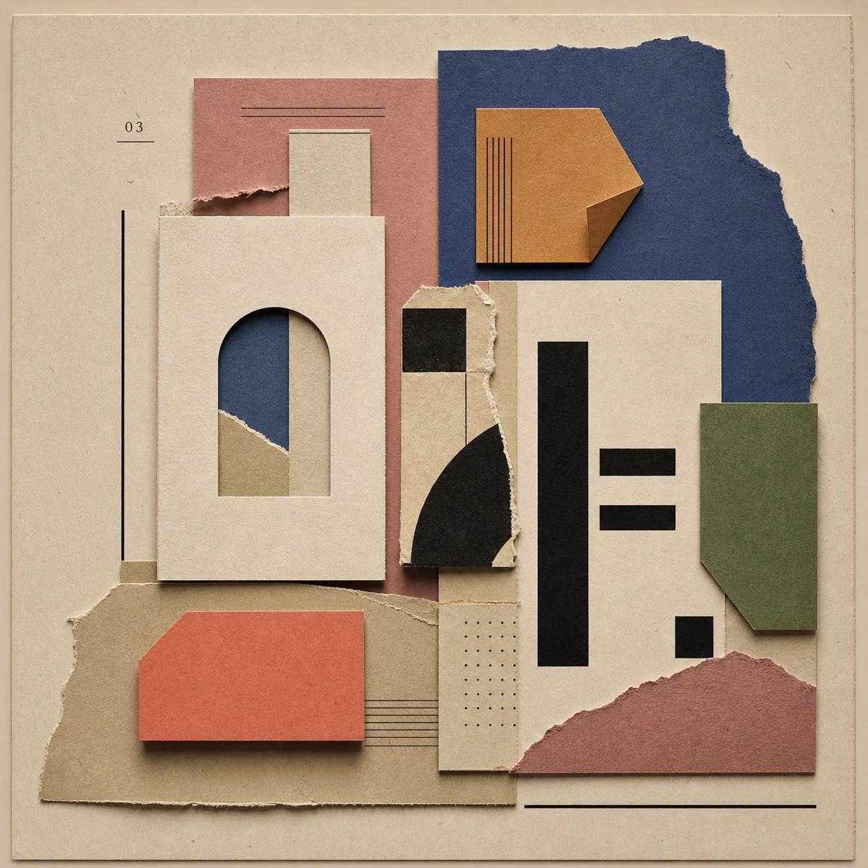 Papercraft artwork for Press stage three: Style.